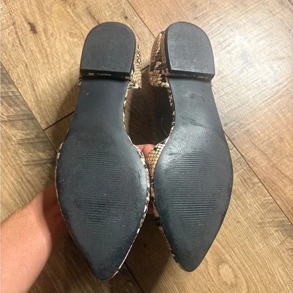 Steve Madden Women's Snakeskin Flats - Brown Size 8 - Picture 3 of 5